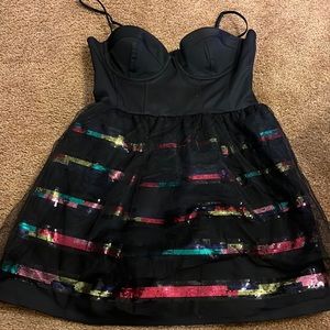 Victoria secret bustier cocktail dress, removable straps